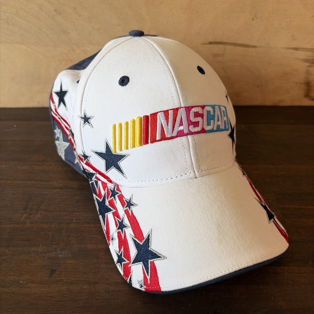 Vintage NASCAR ISC Limited Edition Patriotic Hat Cap Stars & Stripes RARE